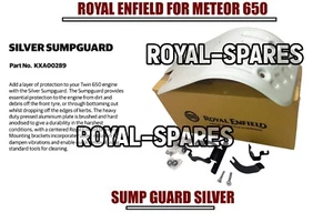 Royal Enfield Super Meteor 650 "SUMP GUARD, SILVER" - With Express Shipping - Picture 1 of 20