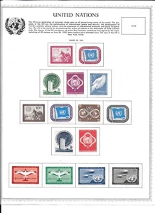 United Nations collection 1951-1960 from 1960 Minkus Supreme Global album - Picture 1 of 7