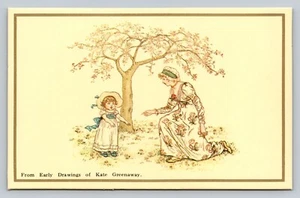 Kate Greenaway Tender Moment Between Mother and Child Hong Kong Print Postcard - Picture 1 of 2