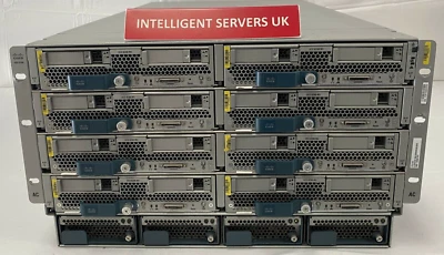 Cisco UCS 5108 8x UCS B200 M3 Blade 16x E5-2695v2 1536GB DDR3 RAM Blade Solution - Image 1 of 2