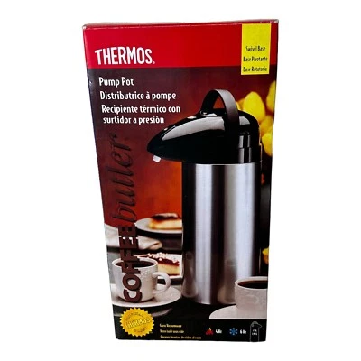 Termo 2 cuartos Bomba Térmica Dispensador Café Té Jarra Caliente Frío Base Giratoria  Foto 1 de 4