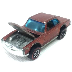 Hot Wheels Redline Mercedes Benz 280SL Car 1969 Brown Made In Hong Kong - Picture 1 of 10