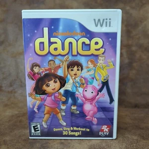 Nickelodeon Dance (Nintendo Wii 2011) CIB con Manual 30 Canciones - Imagen 1 de 4