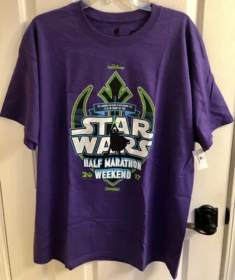 Camiseta Run Disney Star Wars Media Maratón Fin de Semana 2017 Púrpura XL RunDisney Foto 1 de 4