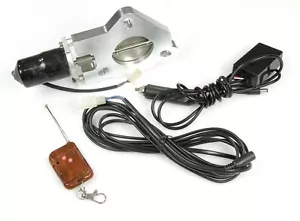 STAINLESS UNIVERSAL EXHAUST CUTOUT-OUT VALVE E-CUT KIT REMOTE 3" / 76mm - Afbeelding 1 van 2