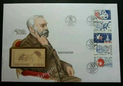 [SJ] Sweden Nobel Prizes Winner 1984 Medical Science Biology (booklet FDC) - Image 1 of 4