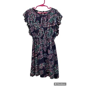 Mudd Girls blue floral midi dress 6X - Picture 1 of 4