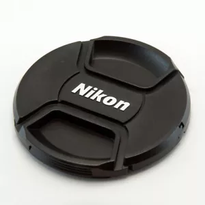 NIKON LC-77 STYLE 77MM CENTRE PINCH CLIP ON LENS CAP FOR NIKON GENERIC - Picture 1 of 2