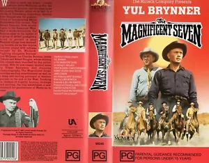 THE MAGNIFICENT SEVEN -Yul Brynner- VHS -N&S -PAL -Original Oz sell-thru release - Picture 1 of 1