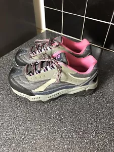 Sketchers wasserdichte Damen-Stahlkappe Memory Foam 76574 grau pink Größe 7,5 - Bild 1 von 4