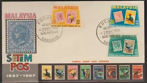 (MF32)MALAYSIA 1967 STAMP CENTENARY FDC. ISC CAT RM 40 - Picture 1 of 1