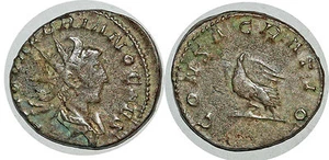  VALÉRIEN II Antoninien CONSACRATIO +259 TREVES - Foto 1 di 1