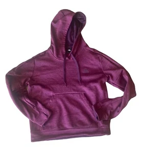 Adidas Sweatshirt Women's Small Purple Hoodie Graphic Logo Pullover Sweater - Picture 1 of 4