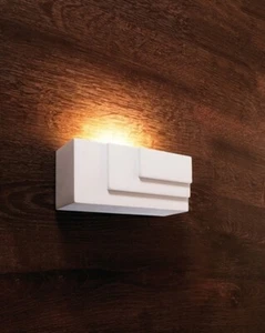 Wand Lampe Marta, inklusive Leuchtmittel, Warmweiß 3,00 W, Gips, - Bild 1 von 7