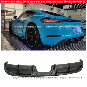 Carbon Fiber diffuser Car Styling for Porsche 718 boxster cayman 2017-up - Imagen 1 de 5
