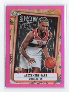 2024-25 Topps Chrome Basketball Show Tell Alexandre Sarr #ST-12 Pink Refractor - Picture 1 of 2