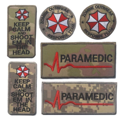 Resident Evil Umbrella Response Team Embroidered Fastener Badge Hook Loop Patch - Image 1 of 3