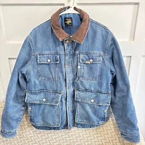 Vintage Men's Wrangler Hero Warner Brothers Space Jam Quilted Jean Denim Jacket - Picture 1 of 9