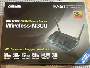 ASUS DSL-N12U Wireless-N300 Modem Router - Foto 1 di 2