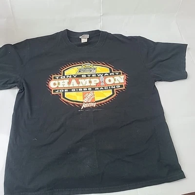 Tony Stewart Memorabilia NASCAR Nextel 2005 Campeón Camiseta Manga Corta Grande Foto 1 de 4