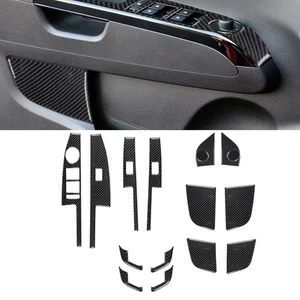 Carbon Fiber Front Rear Door Lift Panel Decor Trim Fit Chevrolet Sonic 2012-2016 - Picture 1 of 3