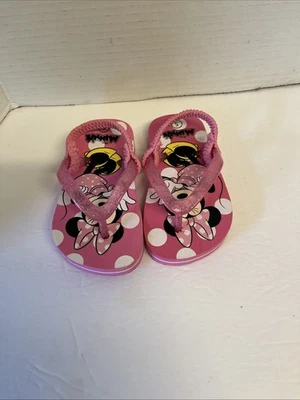 Disney Minnie Mouse Flip Flops Toddler size Small 5/6 - Image 1 of 4