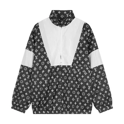 Louis Vuitton Monograma Cuerda Logo Pista Chaqueta Jogger Conjunto Negro Nylon XL Foto 1 de 4