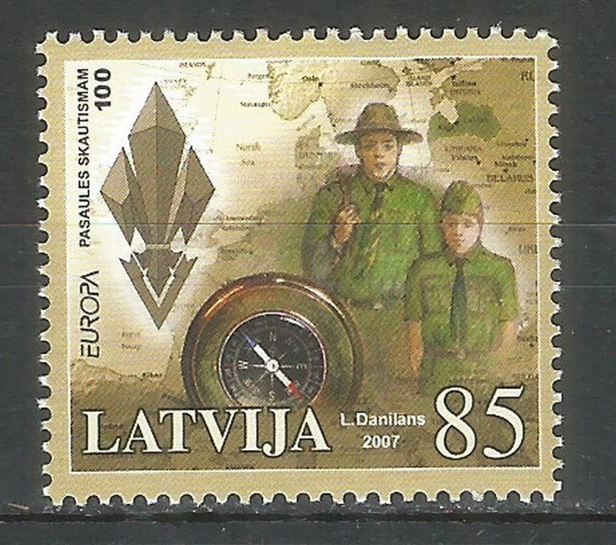 Letonia 2007 sello como nuevo MNH (**) Scout Foto 1 de 1