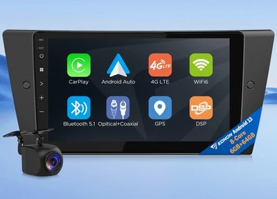 9" Android 13 6+64G Car Head Unit Sat Nav Stereo Radio for BMW 3 E90 E91 E92 E93 - Image 1 of 4
