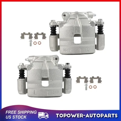 Par de pinzas de freno delanteras para Geo Tracker L4 1996-1997 1,6 L (4 puertas) con soporte Foto 1 de 4