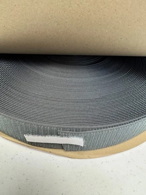 1.5" Nylon Gray- Sew-On Hook fastener - 50 Yards - Image 1 of 3