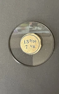 13-9/16 Ligne NOS Glas Taschenuhr Kristall - Bild 1 von 2