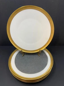 Heinrich H&C Selb Bavaria Weißgoldrand Salatteller 7 3/4 im 4er Set - Bild 1 von 12