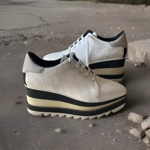 Stella McCartney Elyse Platform Lace-Up Shoes Size 38.5 (UK 5.5) - Picture 1 of 23