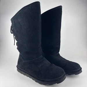 Botas Bearpaw Phylly para mujer talla 10 negras de gamuza con cordones  - Imagen 1 de 15