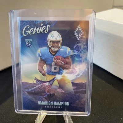 Estuche cargadores de golpe Panini Phoenix Football Omarion Hampton RC Genies SSP #16 2025 Foto 1 de 2