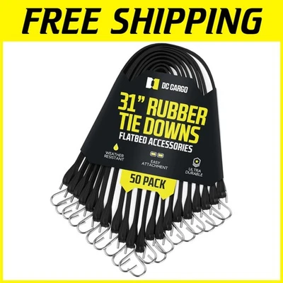 31" Tarp Straps - Pack of 50, Cold-Resistant Rubber - Image 1 of 4