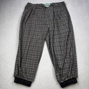 GOLFKNICKERS Pants Mens 38 Tag Fits 37x24 Gray Plaid Golf Knickers - Picture 1 of 10