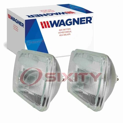 2 pc Wagner High & Low Beam Headlight Bulbs for 1979-1991 Honda Accord Civic zt - Image 1 of 4