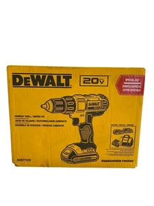 Nuevo DEWALT DCD771C2 20V MAX Li-Ion 1/2 pulgada. Kit de taladro/atornillador inalámbrico (1,3 Ah) - Imagen 1 de 1