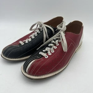 Vintage Echtleder AMF Bowlingschuhe, Erwachsene Größe 10 Retro - siehe Bilder! - Bild 1 von 13