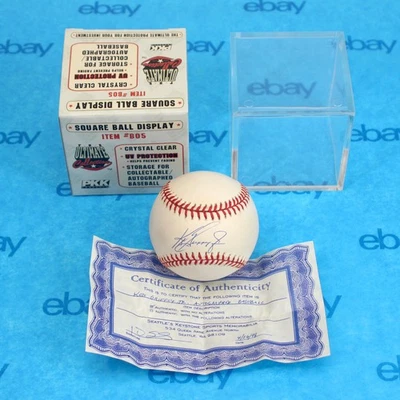 Ken Griffey Jr. Signed Rawlings MLB Baseball - Autograph w/ Original COA & Case - Image 1 of 4