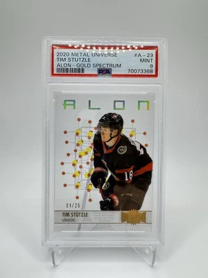 2020-21 Metal Universe Tim Stutzle Alon Gold Spectrum Rookie Insert SSP. /25 - Image 1 of 2