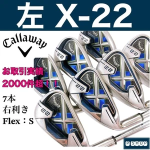 Callaway X-22 Iron Set 7pcs 5-SW NS Pro 950GH Flex S Left-Handed - Picture 1 of 10