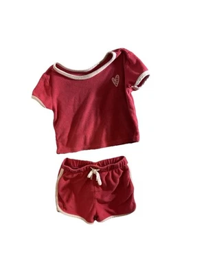 Conjunto de 2 piezas rosa talla 4T para niñas Foto 1 de 4