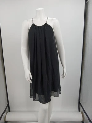 Vestido sin mangas de gasa de seda negro para mujer Mathew Williamson talla 10 cóctel... Foto 1 de 4