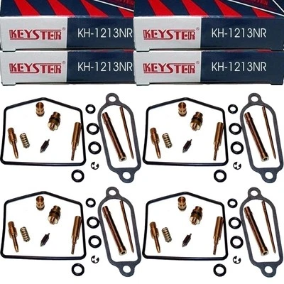 4x Vergaser Reparatursatz für Honda CB 400 F Four 1974 - 1977 Keyster 4 Kits