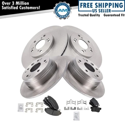 Brake Pad & Rotor Kit Semi-Metallic Fits 2001-2003 Acura CL - Image 1 of 4