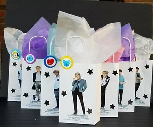 BT21 BTS K-POP 7 members 3D treat favor birthday bags 14pcs 2pcs of each member - Picture 1 of 10