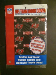 NFL Tampa Bay Buccaneers elastischer waschbarer Kunststoff Bucheinband 10" Schulbuch - Bild 1 von 2